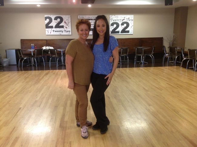 Carolyn con Charly Burke