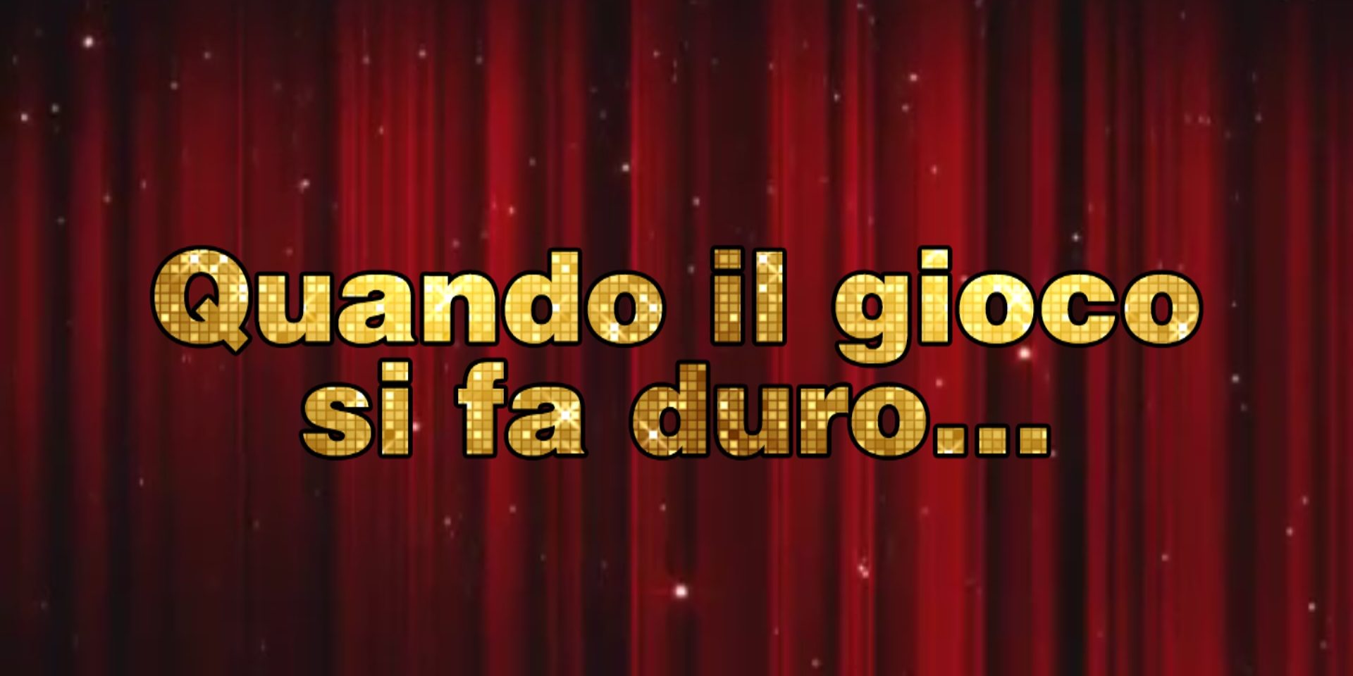 Quando il gioco si fa duro&hellip; Milly Carlucci Sito Ufficiale
